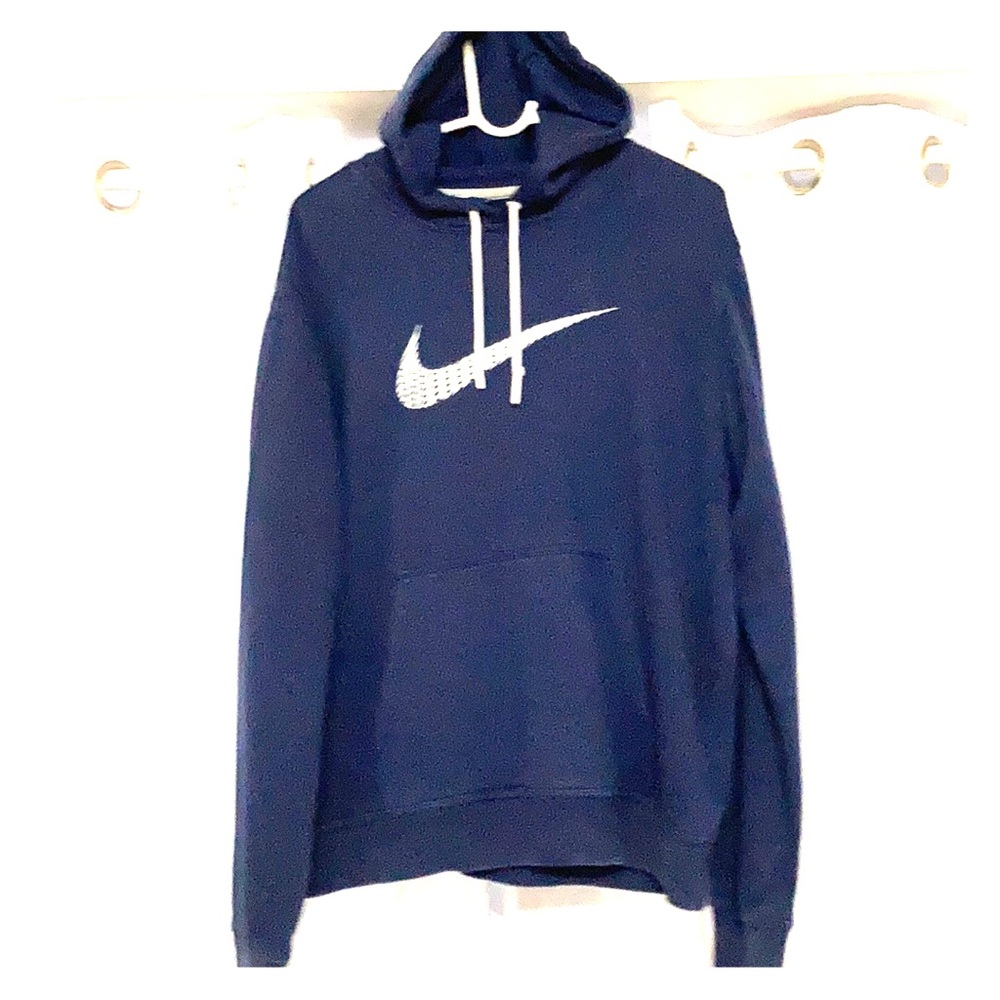 NIKE HOODIE NAVY BLUE LARGE